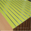 white color Melamine Laminated slot MDF